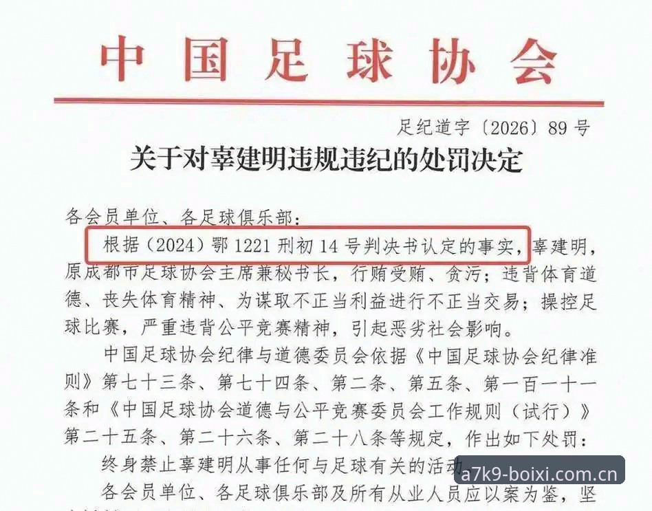 博喜体育官网深度分析：足协第三批禁足名单17人终身禁足，行业治理进入新阶段